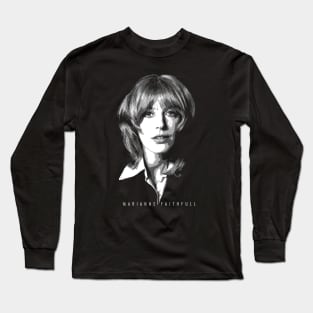 Marianne Faithfull - Retro Long Sleeve T-Shirt